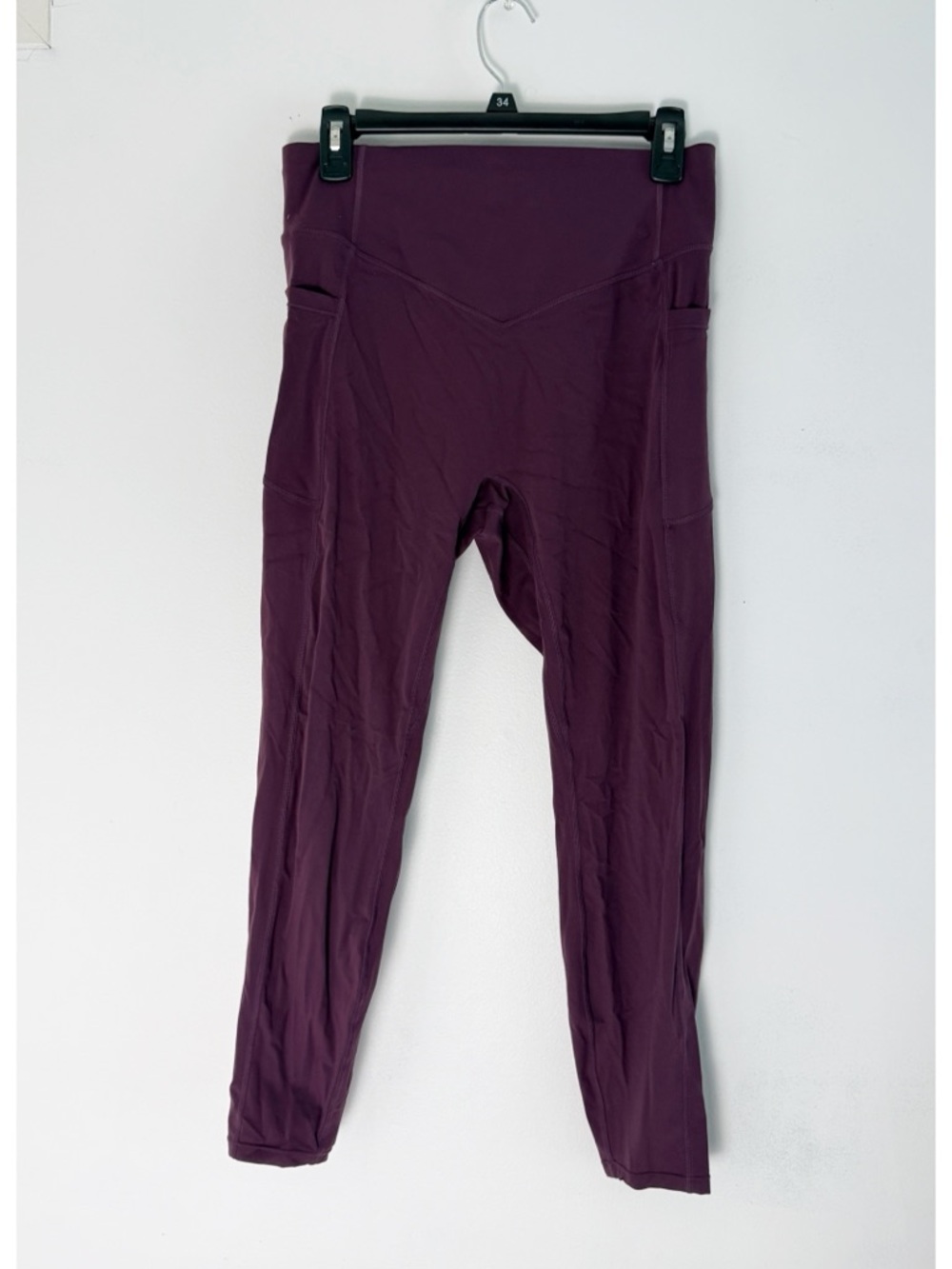 HALARA Bum Lift Legging Deep Plum High-Rise Pocket Leggings size L